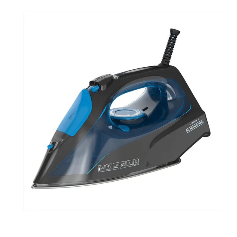 Black+Decker BXIR2605E Steam Iron, 2600W, 170g/min Steam Output