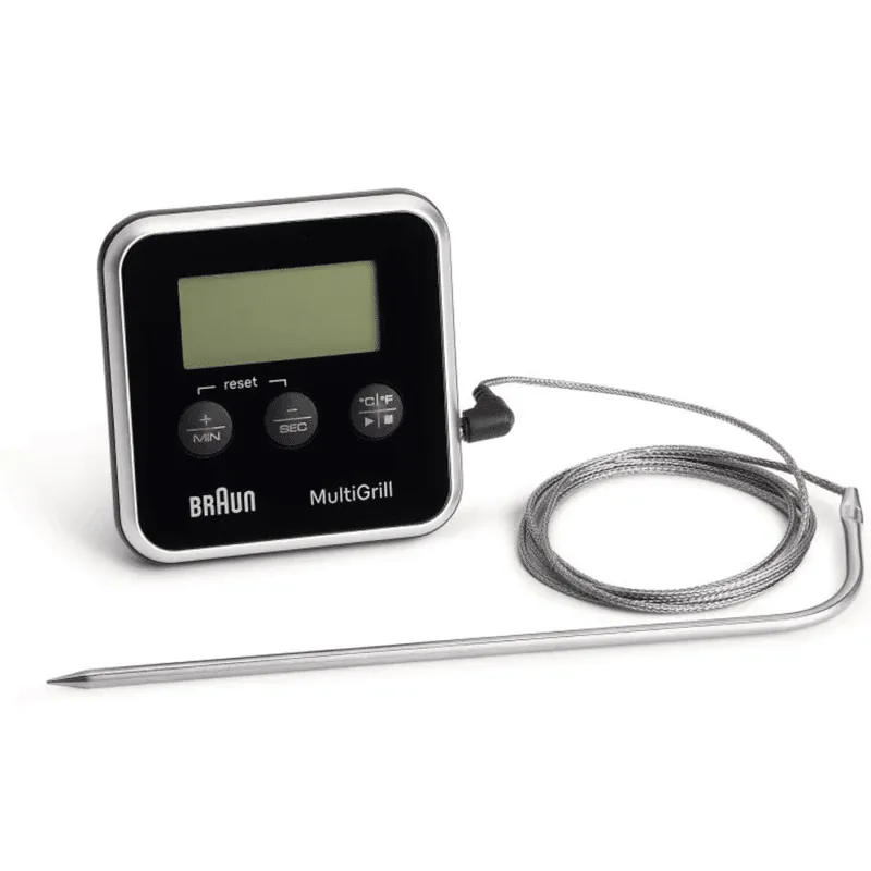 Braun AS00006836 Digital Thermometer Probe, With Timer and Acoustic Alarm