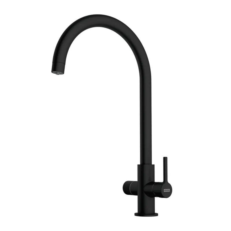 Franke Lina 2.0 J 3 Way Kitchen Mixer, Matt Black, Single Lever