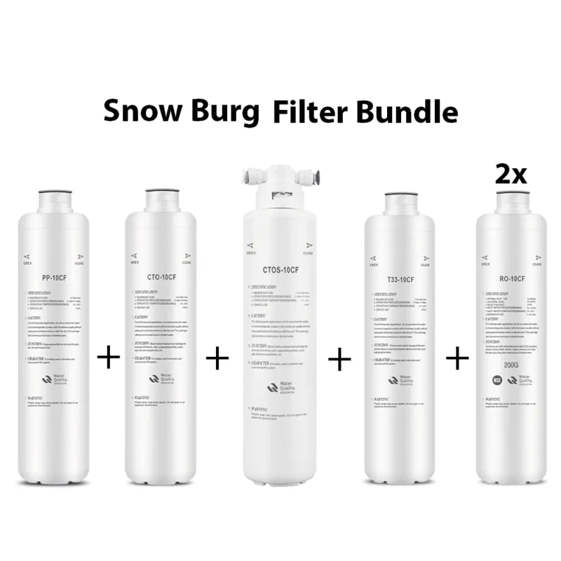 Hidrotek Snow Burg Reverse Osmosis Filter Bundle (Worth €112)