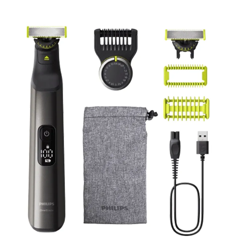 Philips OneBlade Pro 360 Electric Shaver, Face & Body, Soft Pouch