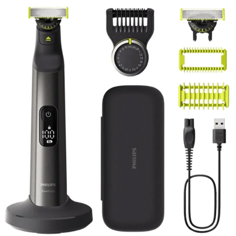 Philips OneBlade 360 Electric Shaver, Face & Body, Travel Case, Charging Stand