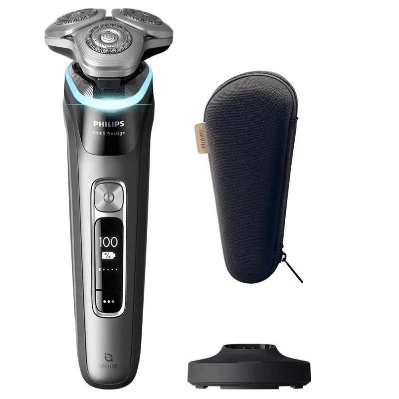 Philips Series i9000 Prestige Wet & Dry Electric Shaver, GroomTribe App, SkinIQ Technology