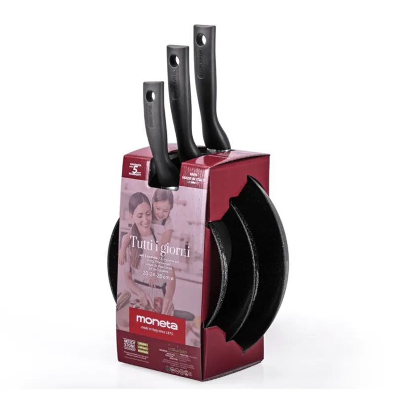 Moneta Tuttigiorni 3 Piece Frypan Set, Induction