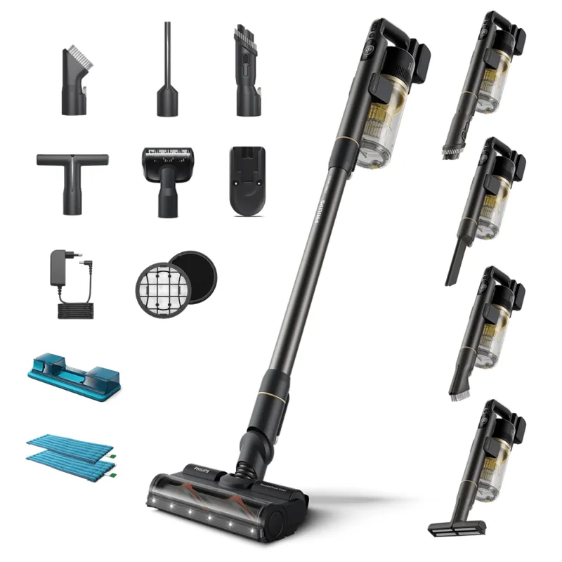 Philips Series 7000 Cordless Vacuum Cleaner, Aqua Module, Up to 80 Min Runtime