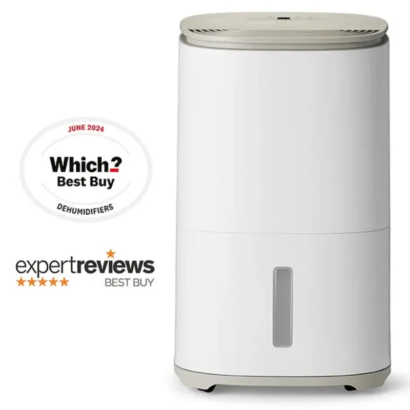 Meaco Dry Arete® One 25L Dehumidifier & Air Purifier, Suitable for Rooms up to 90 m², Warm Pebble