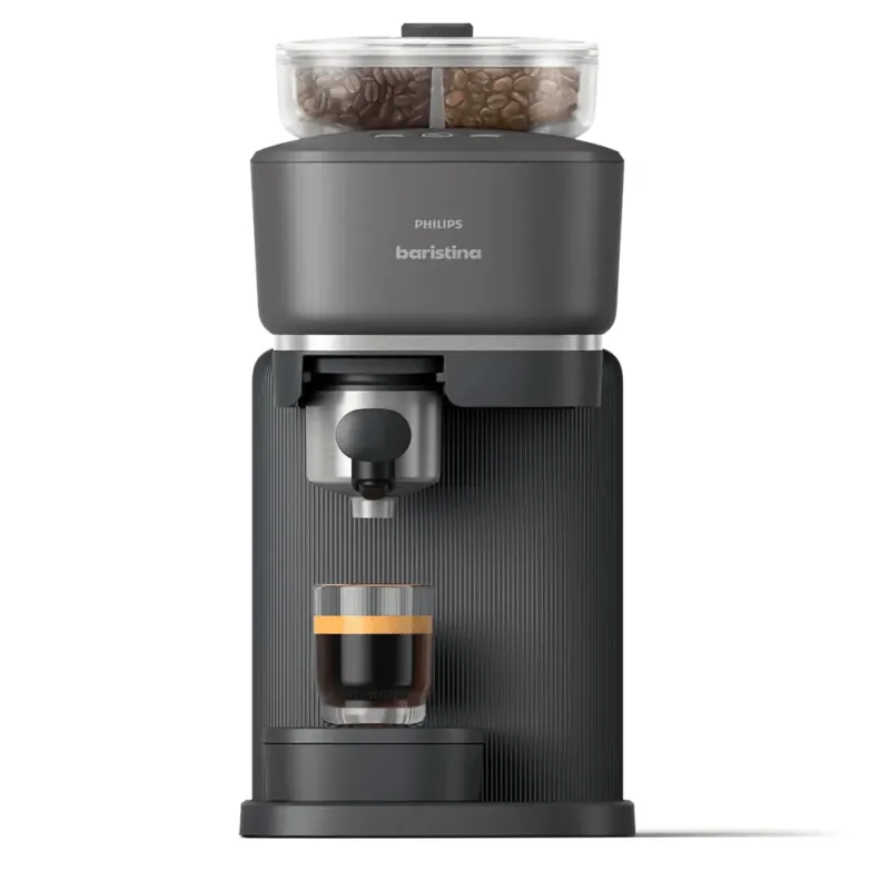Philips Baristina Espresso Machine, Dual Bean System, Grey