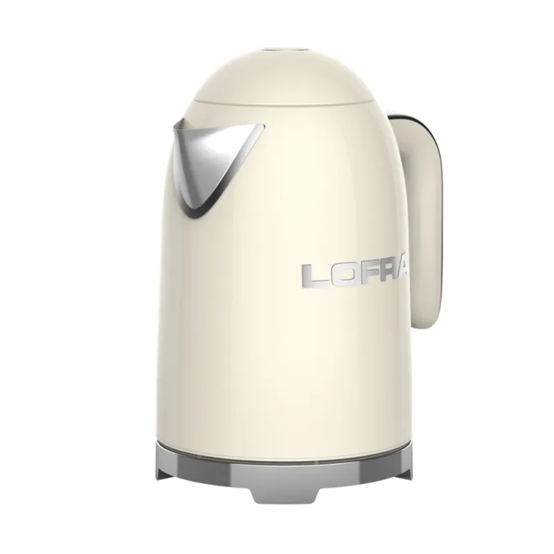 Lofra Goccia Retro Electric Kettle, Ivory, 1.7 L