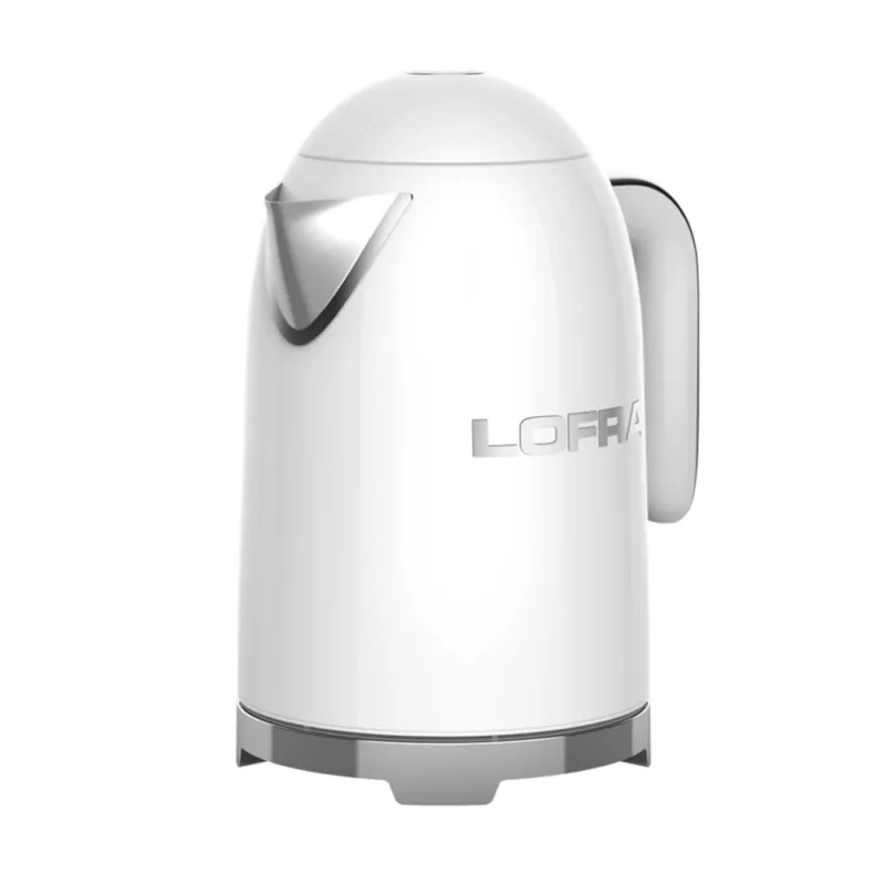 Lofra Goccia Retro Electric Kettle, Pearl White, 1.7 L