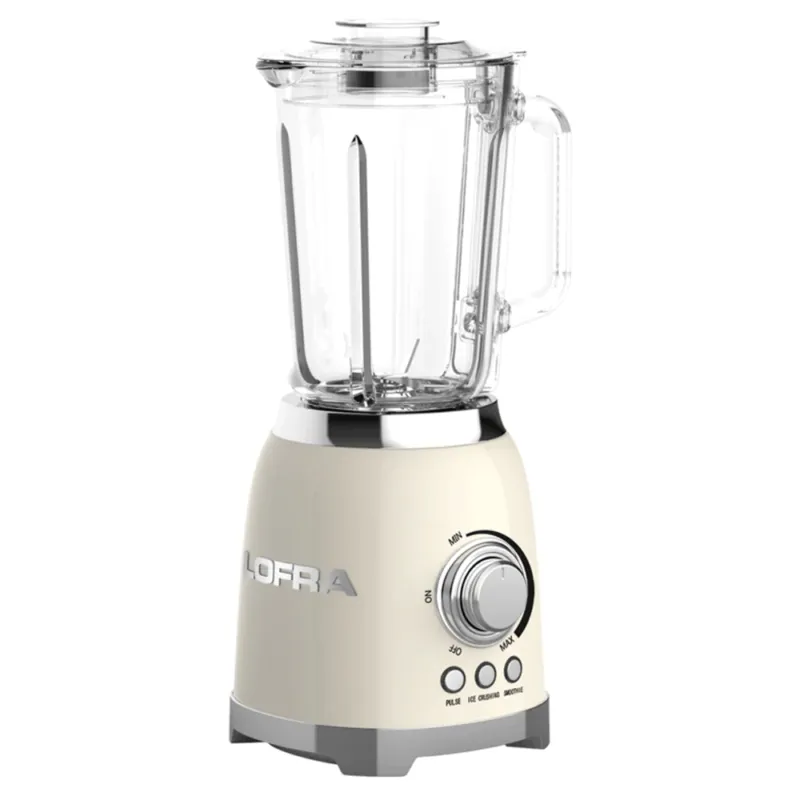 Lofra Retro Frutta Liquidiser, Ivory, Glass Jug