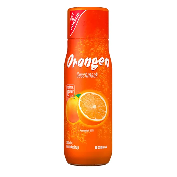 Edeka Gut and Gunstig Orange Soda Mix Syrup