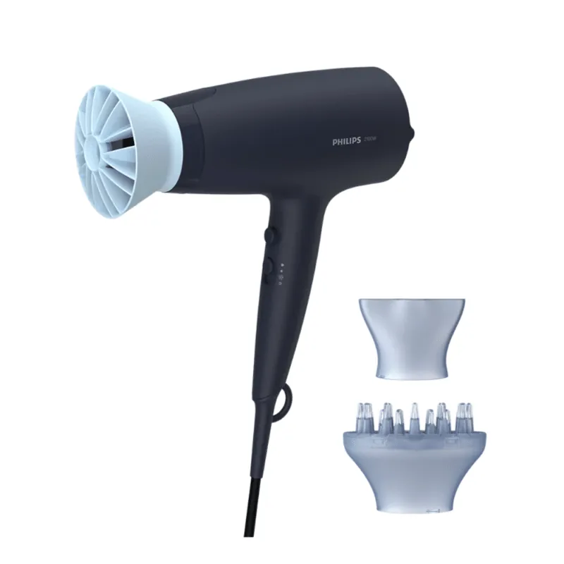 Philips Series 3000 Hair Dryer, 2100W, Advanced Ionic Care, 3 Attachments