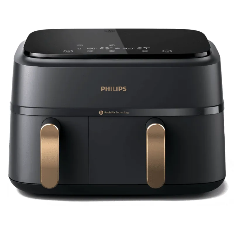Philips Series 3000 Dual Air Fryer, 9L, Reheat Function, Rapid Air Plus Technology