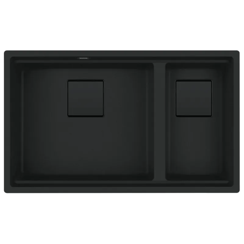 Franke Kubus 2 KNG120 Kitchen Sink, Undermount, Matt Black