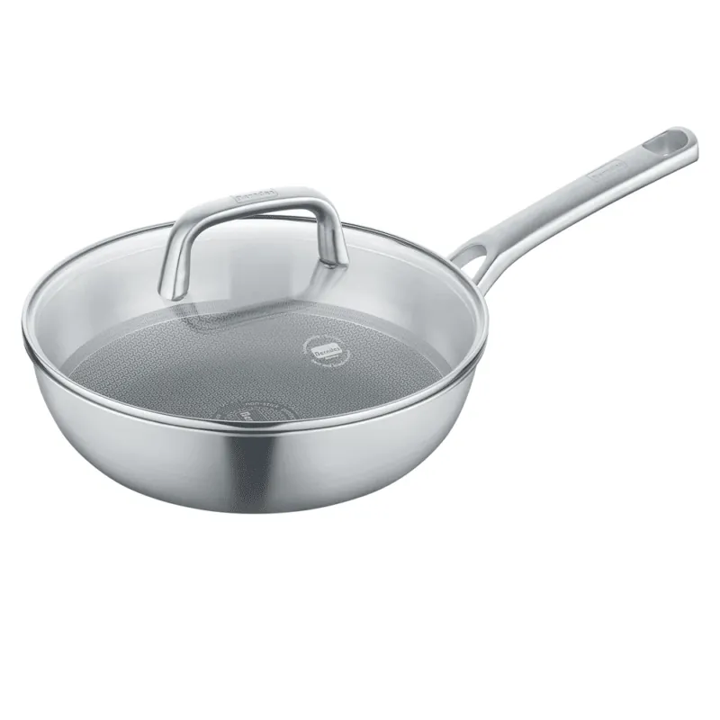 Berndes Tricion Resist Wok, 26CM, Oven Safe, Induction, Lid Included