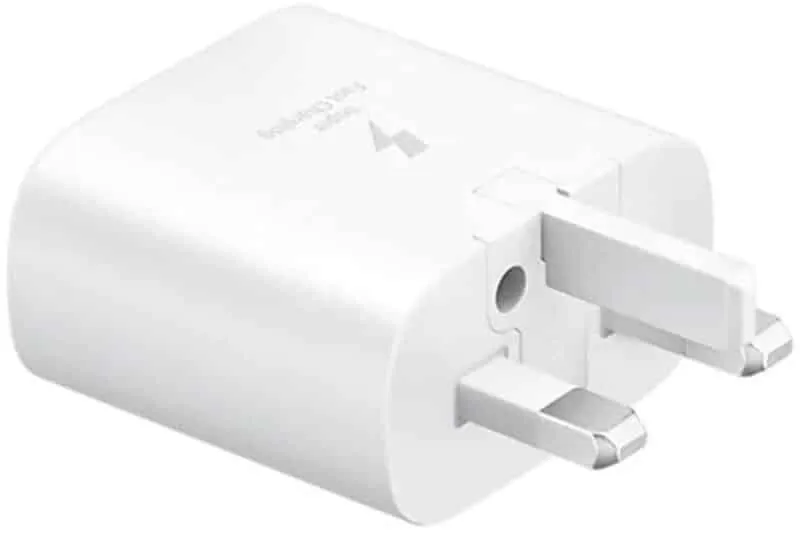 Samsung 25W Fast Charger (w/out Cable) – White