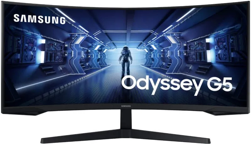 Samsung LC34G55TWWPXEN 34″ Odyssey G55T UWQHD 165Hz Curved Gaming Monitor