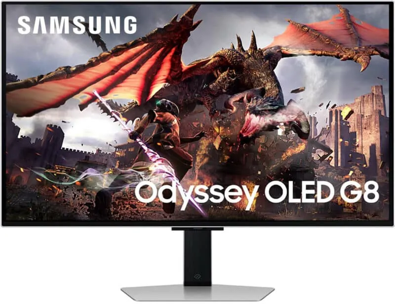 Samsung LS32DG800SUXEN 32″ OLED G8 G80SD 4K Ultra HD 240Hz Gaming Monitor