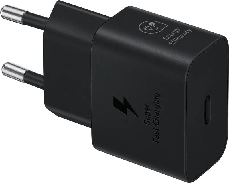 Samsung 25W Super Fast Charging Travel Adapter (with C to C Cable) – Black