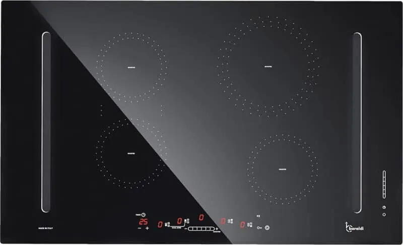 Baraldi 01DIM01EBL83 Diamond Bridge Induction Hob with Integrated Hood