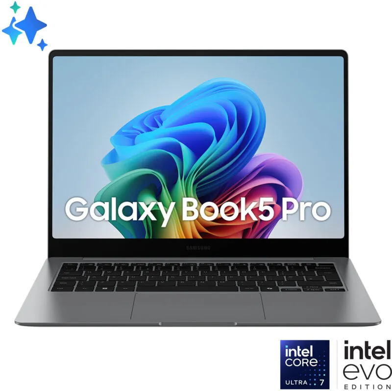 Samsung Galaxy Book5 Pro (14″, Core Ultra 7, 16GB/512GB) Copilot+ PC Win11 Home