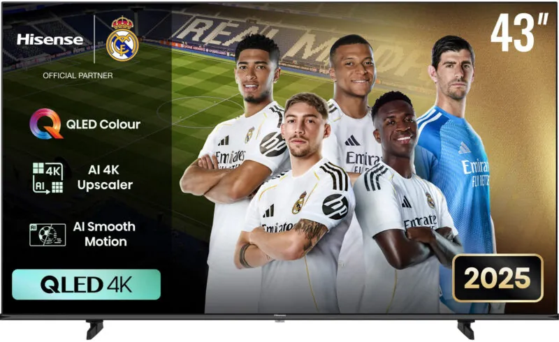 Hisense 43E7Q 43″ QLED 4K Ultra HD Smart TV Wi-Fi