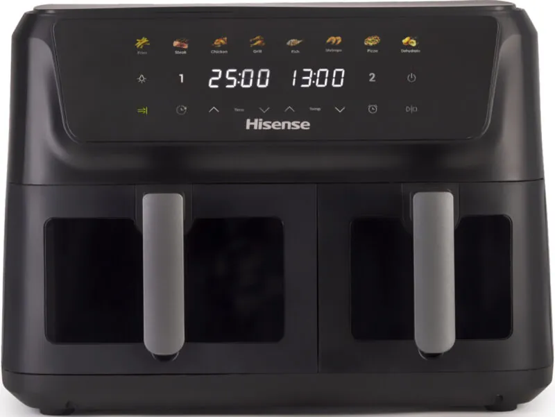 Hisense F2700DCD Hot Air Fryer / 2700 W / 11 L Capacity / 8 Preset Programmes / Non-Stick Coating