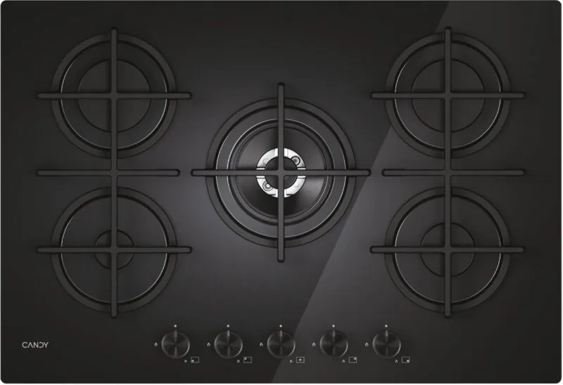 Candy CVG74WTB 5 Burner Gas Hob
