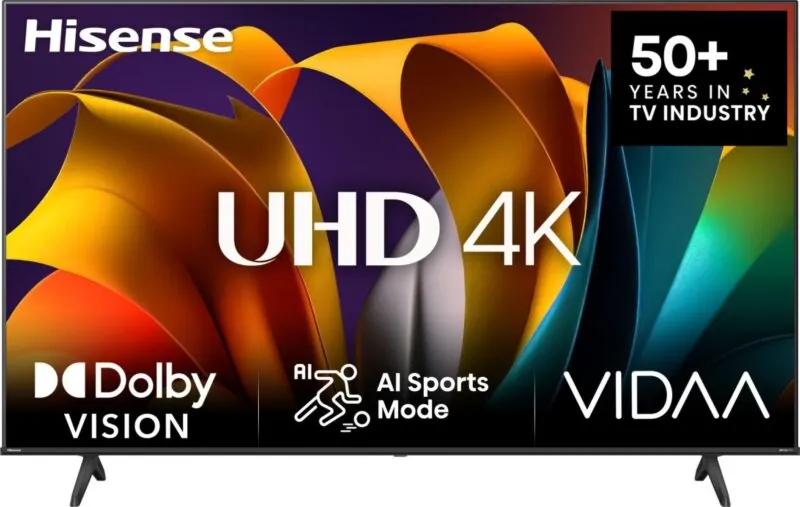 Hisense 75E63NT 75″ A6N UHD 4K 60Hz Smart TV Wi-Fi