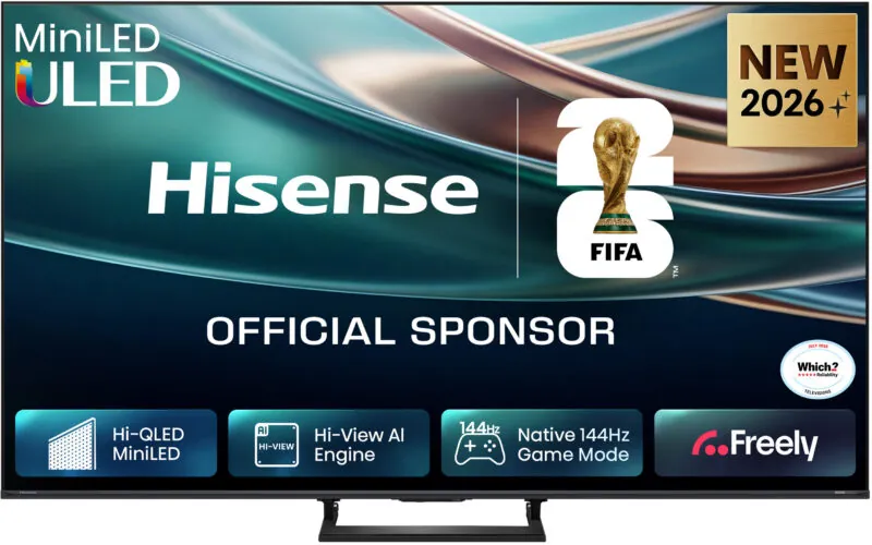 Hisense 55Q8S 55″ 144Hz Game Mode 4K Mini-LED Smart TV Wi-Fi