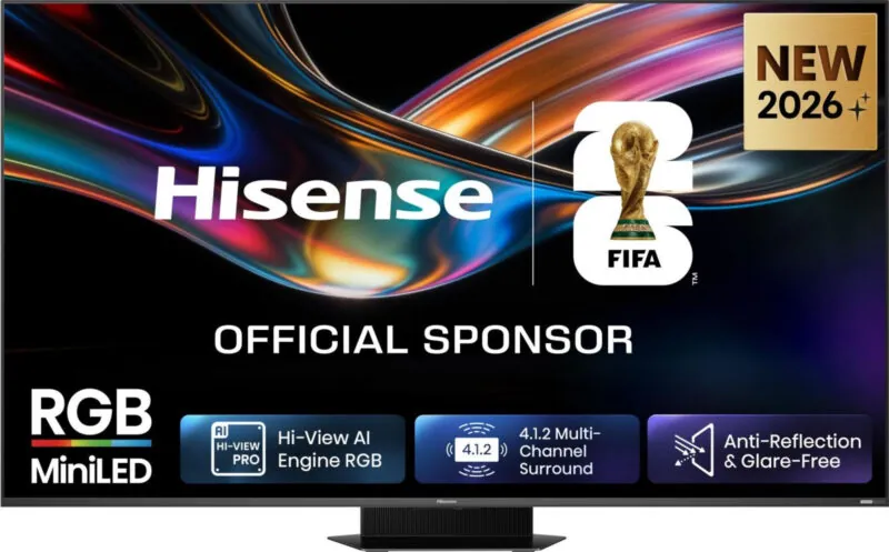 Hisense 85UR9S 85″ 170Hz Hi-View AI Engine RGB MiniLed TV