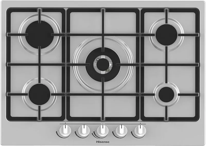 Hisense GM773XF 5 Burner Stainless Steel Gas Hob