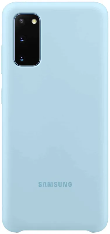 Samsung S20 Silicone Cover – Coral Blue