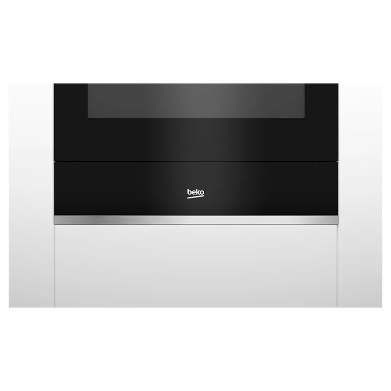 Beko BuiltIn Warmer Black with Inox Trim