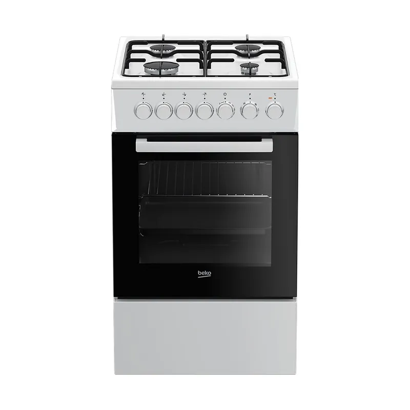 Beko Cooker Dual Feul Gas Burners White