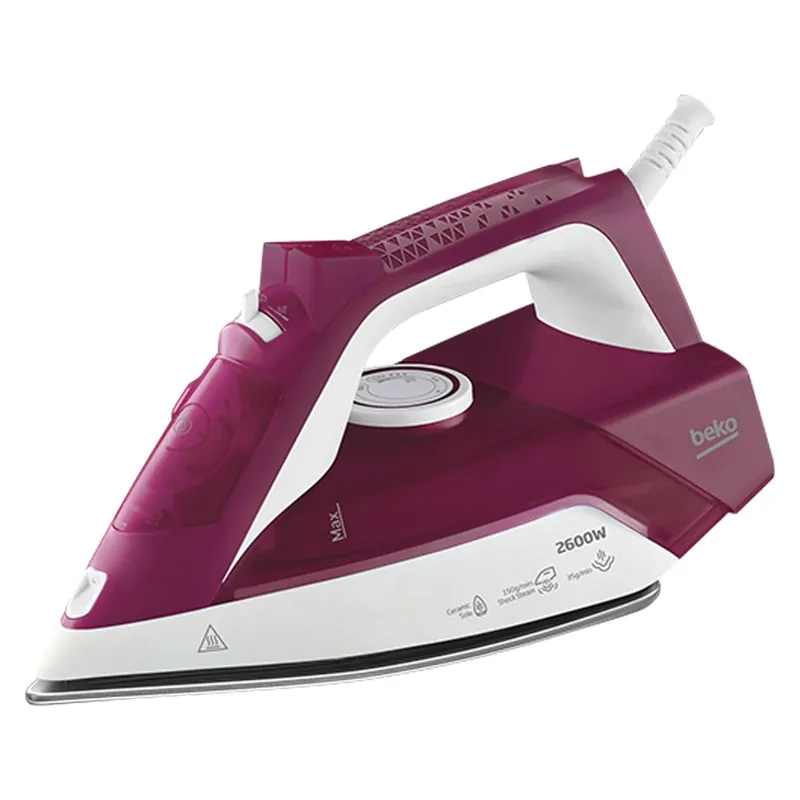 Beko Steam Iron Ceramic Sole Red 2600 W