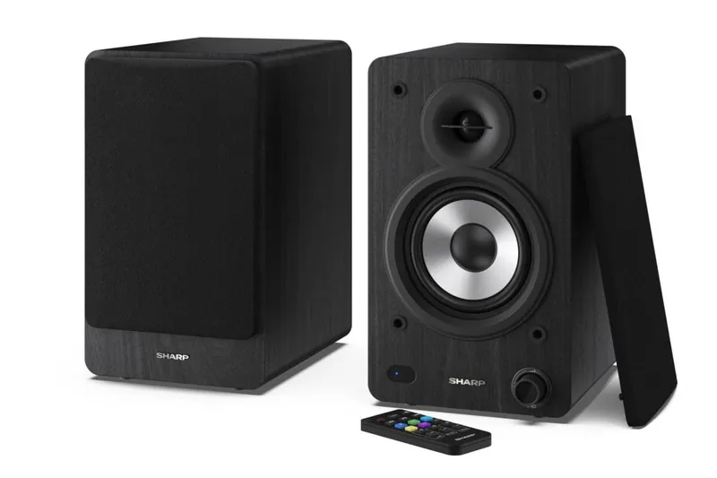 Sharp Bookshelf Speaker Set