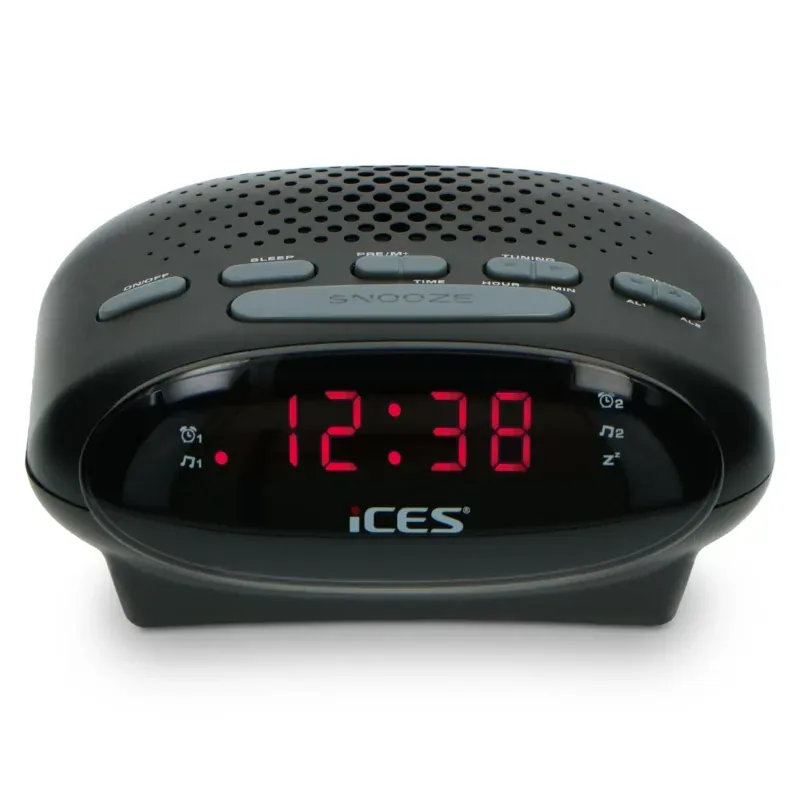 Lenco Portable FM Clock Radio