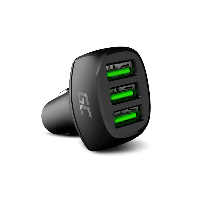 Green Cell 3x USB Car Charger