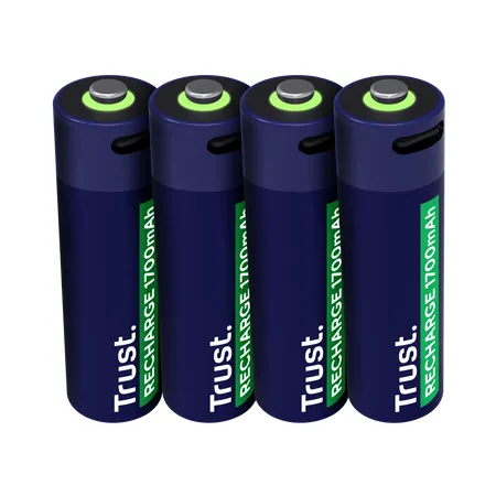 Trust USB-C rechargeable AAA batteries