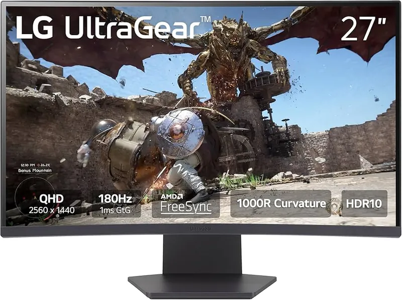 LG 27″ UltraGear™ Curved QHD Gaming Monitor