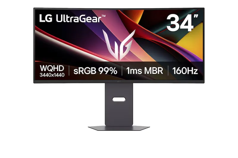 LG UltraGear™ 34″ WQHD Curved Gaming Monitor
