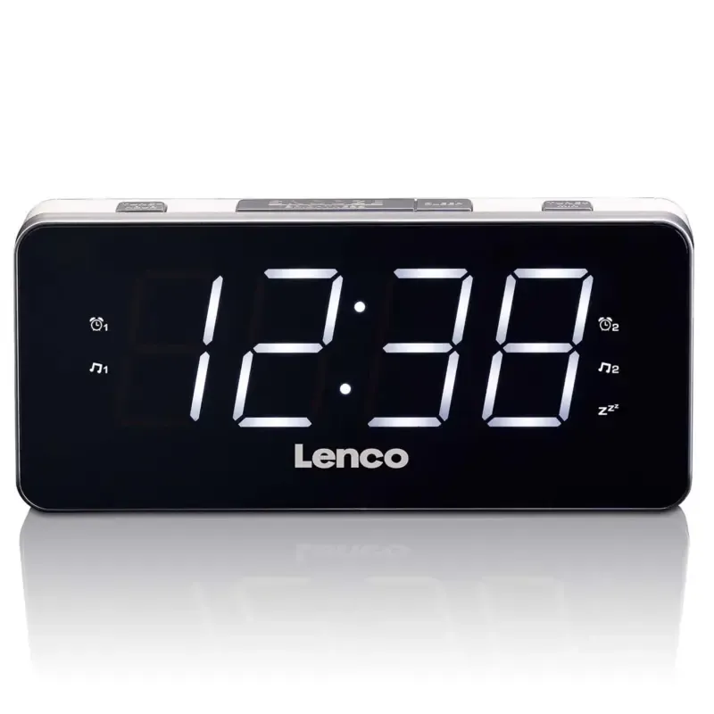 Lenco Stereo FM Clock Radio